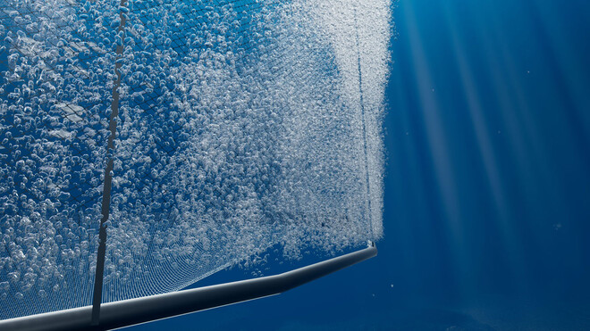 Rideau de bulles avec l’air comprimé de KAESER COMPRESSEURS.