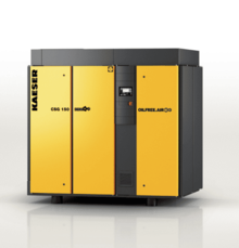 Compresseur à vis série CSG KAESER. Ce compresseur à vis sans huile garantit une production sécurisée pour l'industrie agroalimentaire.