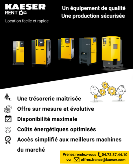 Kaeser propose une large gamme de compresseurs spécialement conçus pour votre air process.