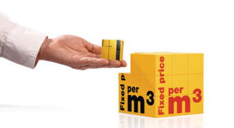 Contrat Sigma Air Utility : facturation de l'air comprimé à un prix fixe par mètre cube.