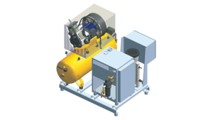 Exemple de structure d'une station d'air comprimé OEM