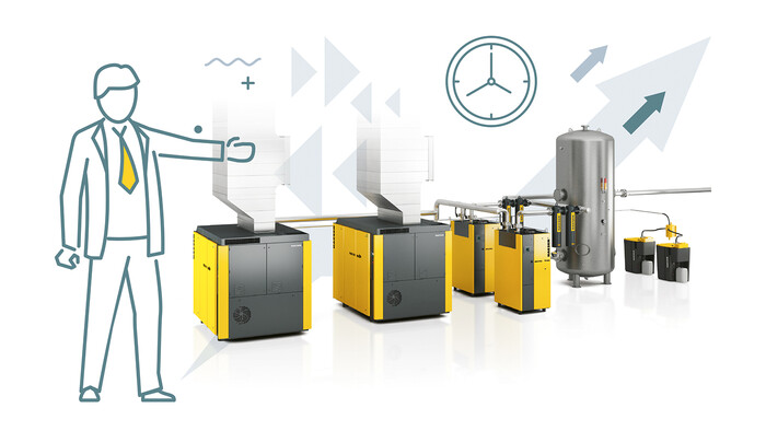 Les experts KAESER vous montrent les potentiels de la récupération de calories.