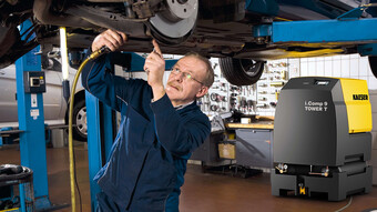 Compresseur à pistons i.Comp 9 pour les garages automobiles